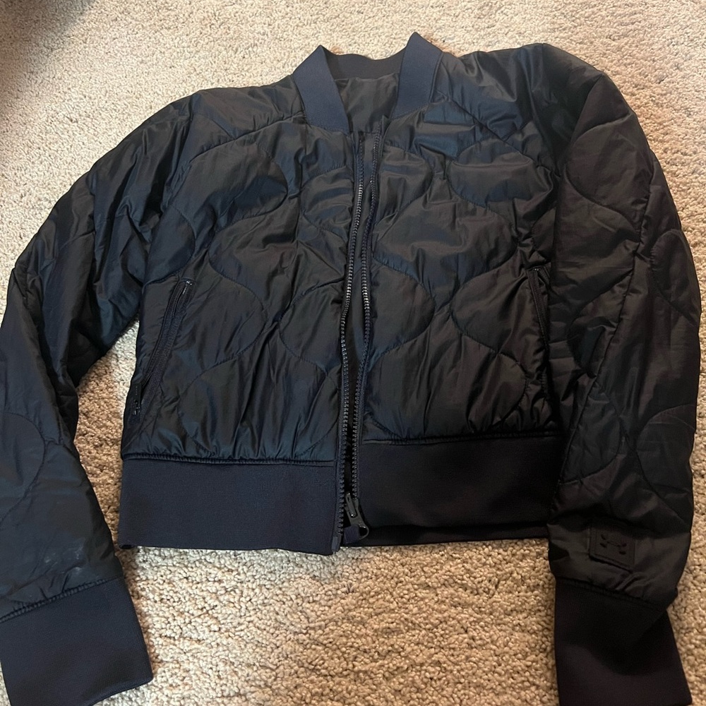 Black, Reversible, Bomber, Jacket Under Armor Ath… - image 2